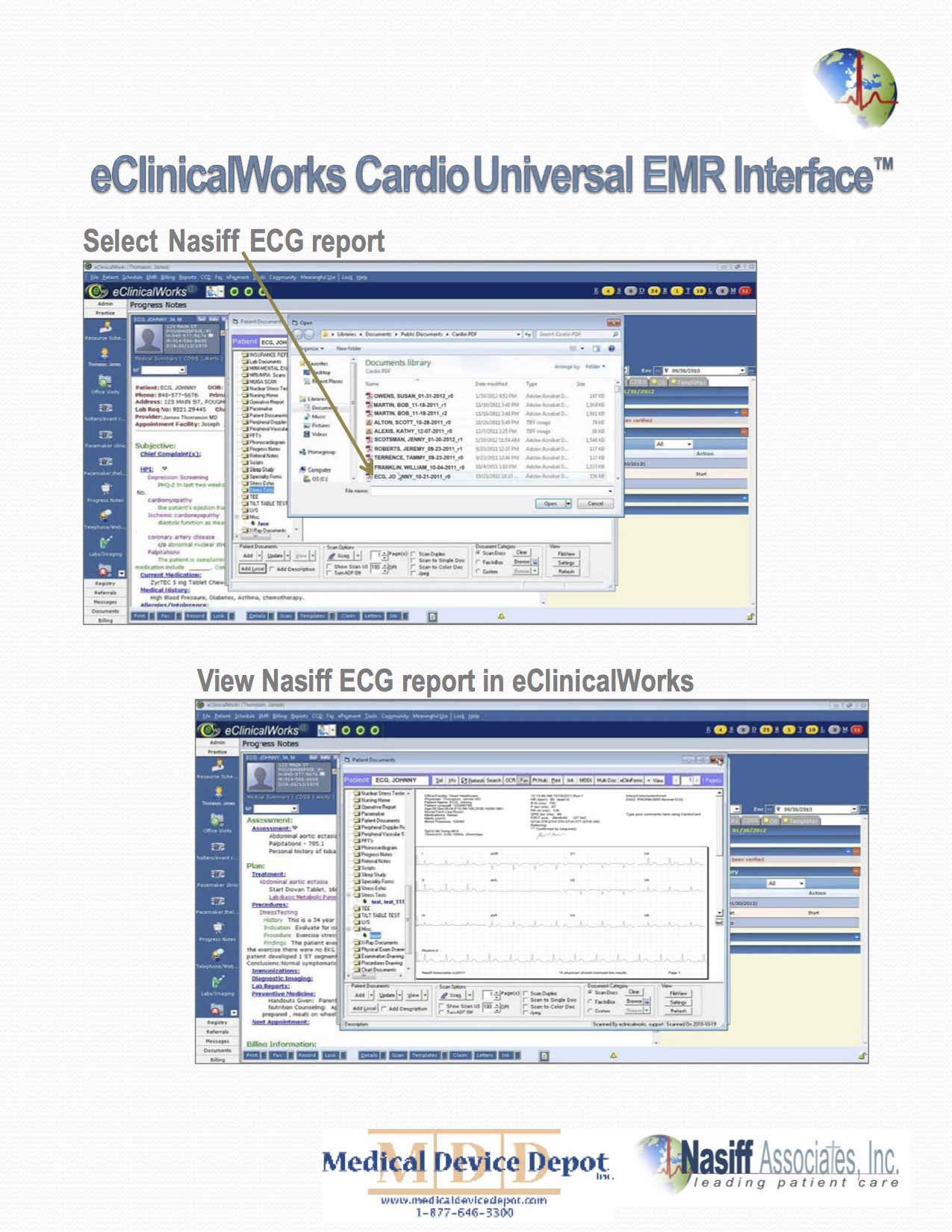 CardioCard Holter and ECG that are EMR Compatible